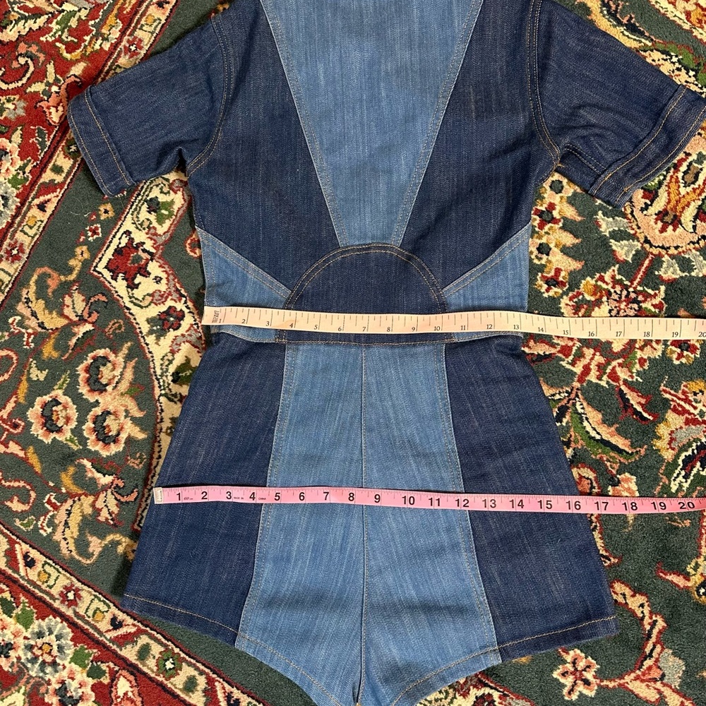 Stoned Immaculate Blue Jean Baby Romper. - Picture 9 of 12